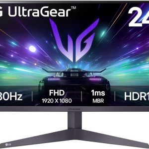 LG 24" UltraGear 24GS50F-BVA, FHD 1920x1080, 180Hz250cdm, 1ms, 2xHDMI, DP, Tilt, AMD Free
