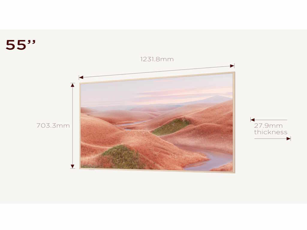 TCL 55"A300W NXTVISION 4K QLEDGoogle OS; 144Hz ART TV;Dolby Atmos; Ambient mode; HDMI 2.1 - Image 3