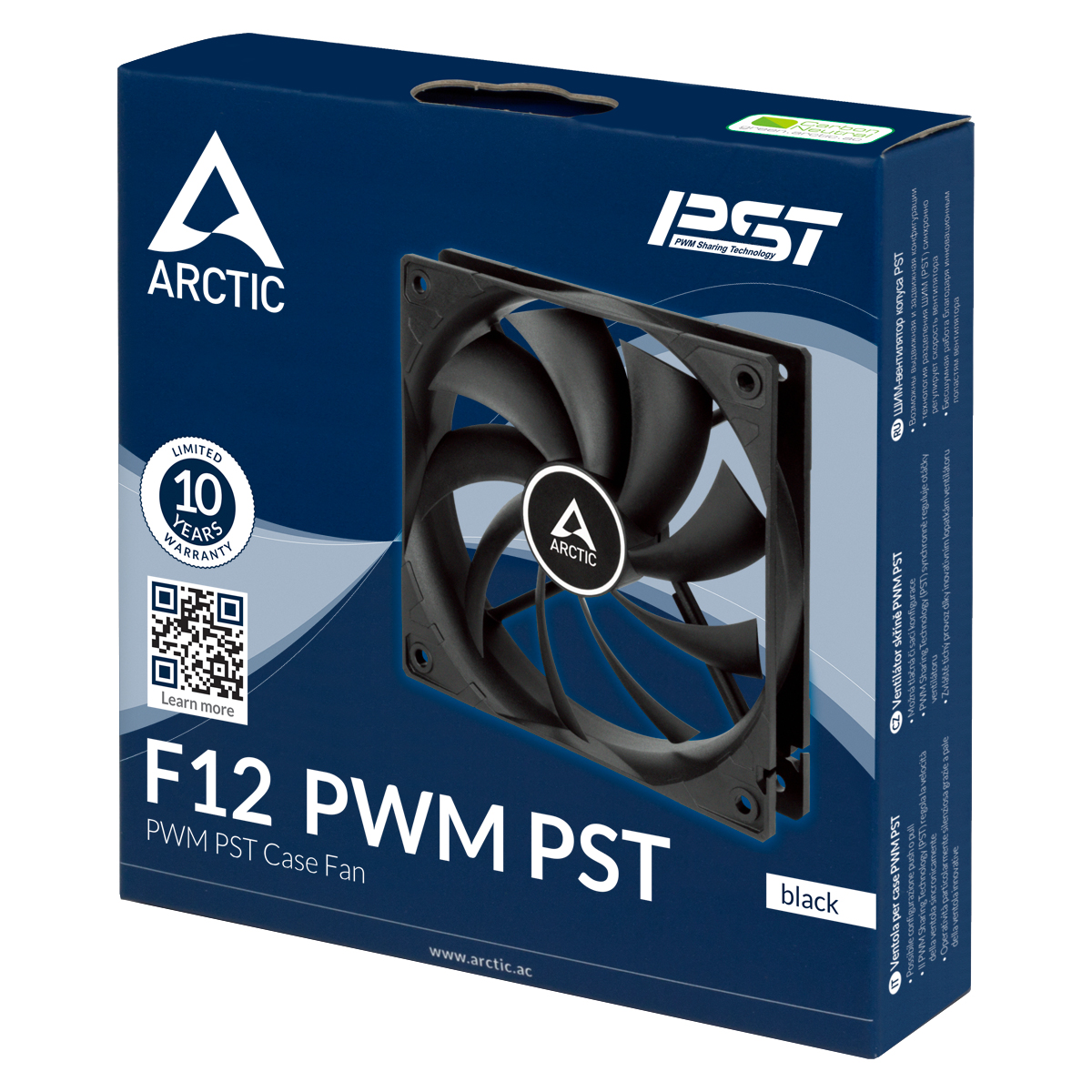 Arctic Fan F12 PWM PST (Black)120 mm PWM Case Fan - Image 3