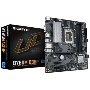 Gigabyte MB B760M D3HP LGA1700; 4xDDR5; 2xM.2,4xSATA HDMI, DP, D-Sub,LAN chip,12x USB, mATX
