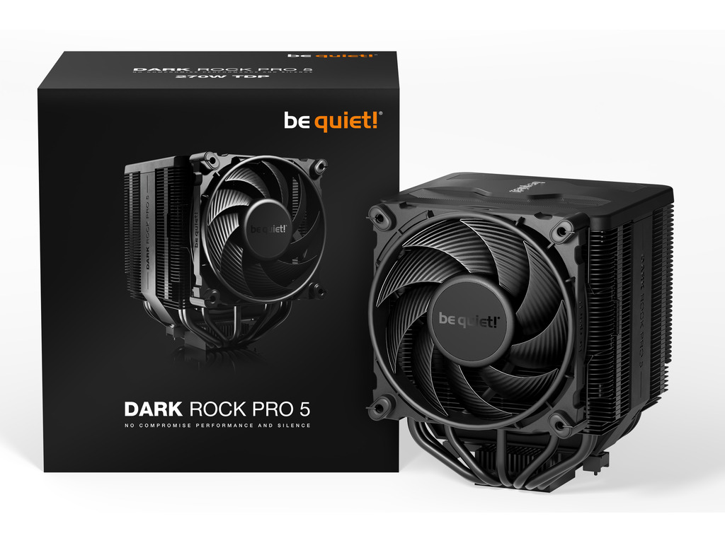 be quite! Dark Rock Pro 5 Intel and AMD cooler 135mm, 270w TDP, Height: 168mm - Image 2