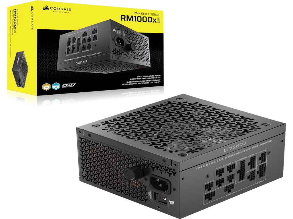 Corsair PSU RM1000x Shift80PLUS, Gold, Fully ModularATX 3.1, PCIe 5.1 - Image 3