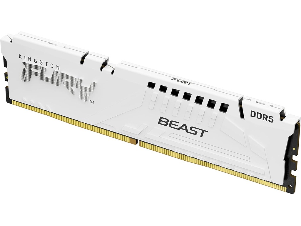 Kingston 16GB 6000MHz DDR5 W.White, Fury Beast (1x16GB),CL30, EXPO,XMP,1RX8, 288-pin 16Gbit - Image 2