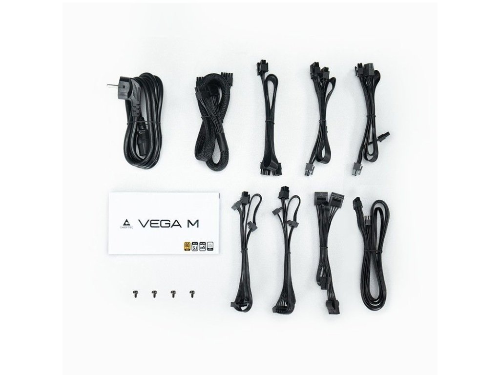 Chieftec PSU 750W VEGA M, Gold80+, Fully Modular, ATX 3.1PCIe 5.1 - Image 3