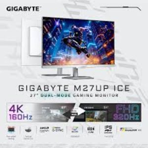 Gigabyte 27" monitor M27UP ICE 27",SS,IPS,1ms,160Hz,350cd, 2xHDMI,DP,4xUSB,1xUSB-C,-height