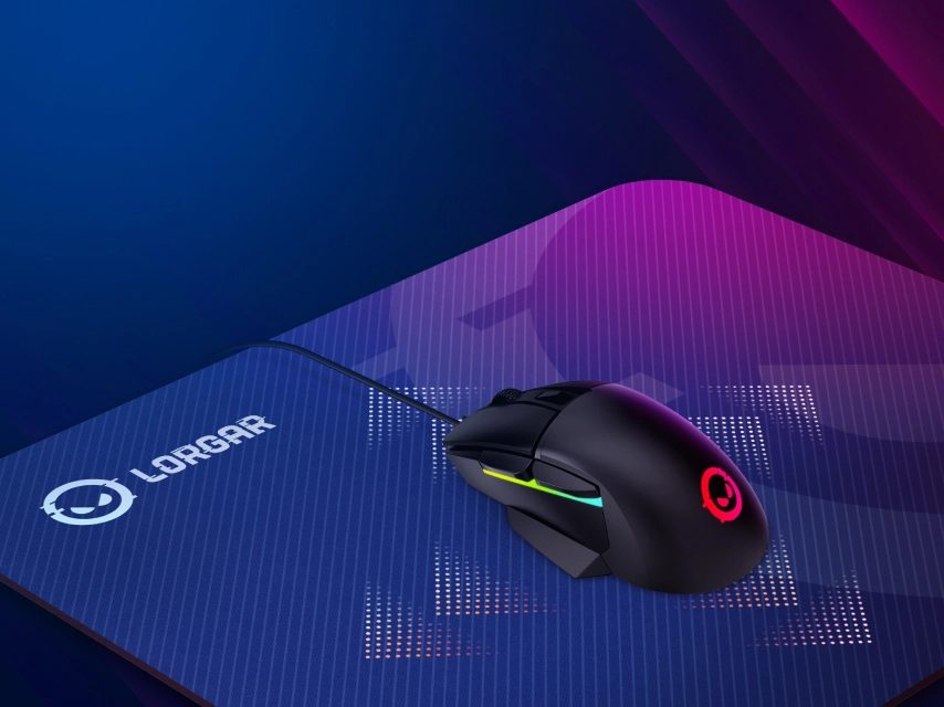Lorgar Main 133, Gaming mouse pad, High-speed surface, Purple anti-slip rubber base, size: 360mm x 300mm x 3mm, weight 0.2kg - Image 2
