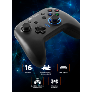 CANYON gamepad GP-W3 Android/Nintendo/PC/PS3 Wireless Black