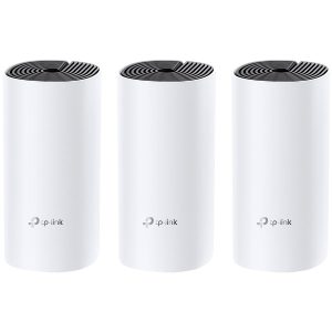 TP-Link Deco M4 (3-pack) AC1200 Whole-Home Mesh Wi-Fi System,Qualcomm CPU,867Mbps at 5GHz+300Mbps at 2.4GHz,2 Gigabit Ports, 2 internal antennas,MU-MIMO, Beamforming,Parental Controls,QoS,Reporting,Access Point Mode,IPv6 Ready,Deco App