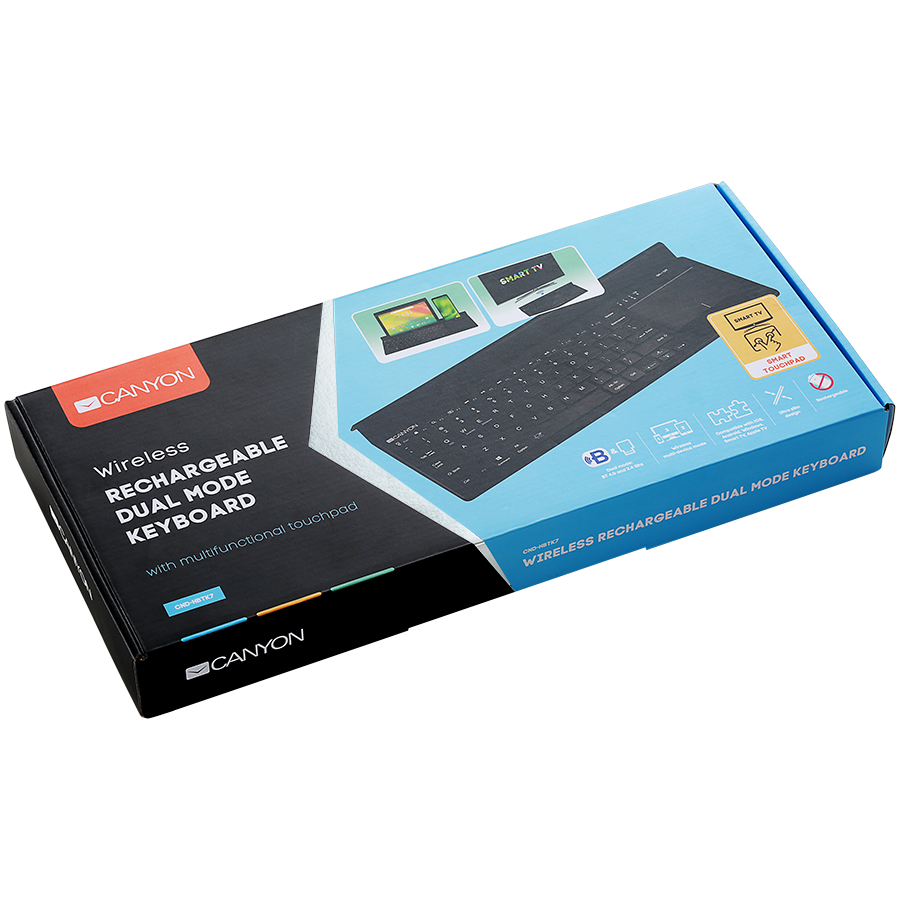 CANYON keyboard HBTK7 EN Touch Wireless Black - Image 4