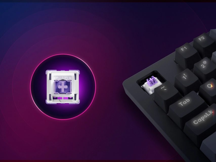 LORGAR Azar 514, Wired mechanical gaming keyboard, RGB backlight, 1680000 colour variations, 18 modes, keys number: 104, 50M clicks, linear dream switches, spring cable up to 3.4m, ABS plastic+metal, magnetic cover, 450*136*39mm, 1.17kg, white, EN layout - Image 3