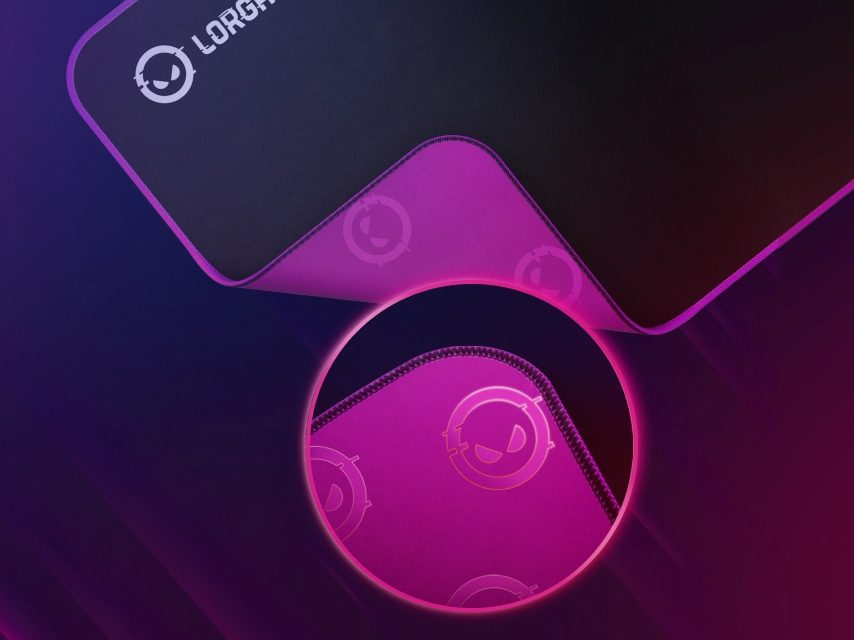 Lorgar Main 315, Gaming mouse pad, High-speed surface, Purple anti-slip rubber base, size: 500mm x 420mm x 3mm, weight 0.39kg - Image 3