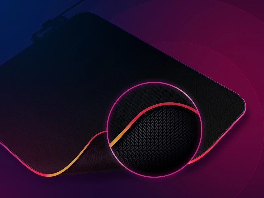Lorgar Steller 913, Gaming mouse pad, High-speed surface, anti-slip rubber base, RGB backlight, USB connection, Lorgar WP Gameware support, size: 360mm x 300mm x 3mm, weight 0.250kg - Image 3