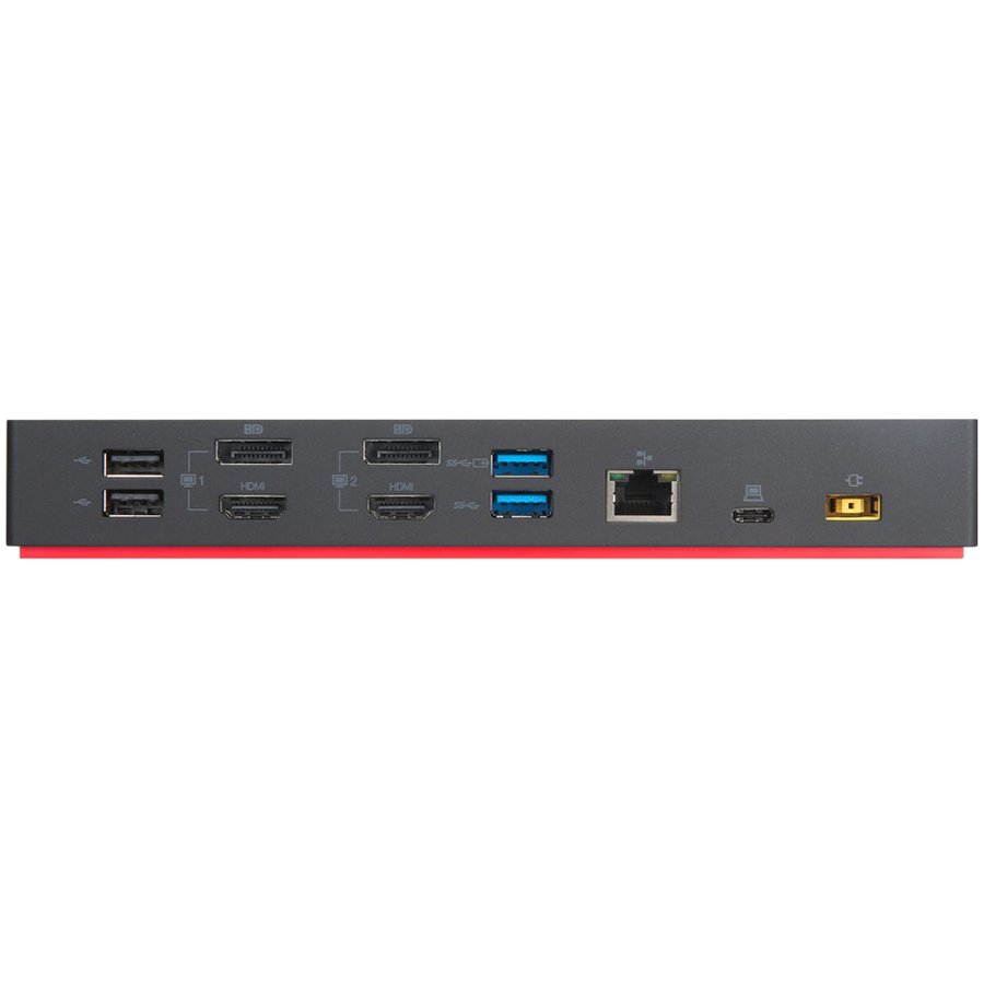 ThinkPad Hybrid USB-C with USB-A Dock, USB 3.1 Gen 2, 2x USB 2.0, 1x USB-C, 1x RJ45 GbE, 2x DP, 2x HDMI, 1x Audio, 3Yr - Image 3