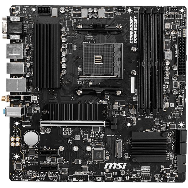 MSI Main Board Desktop B550M PRO-VDH WIFI (AM4, 4xDDR4, 1xPCI-Ex16, 2xPCI-Ex1, 4xSATA3, 2xM2, 2xUSB3.2, 5xUSB3.2, DP, VGA,HDMI, mATX, retail) - Image 2