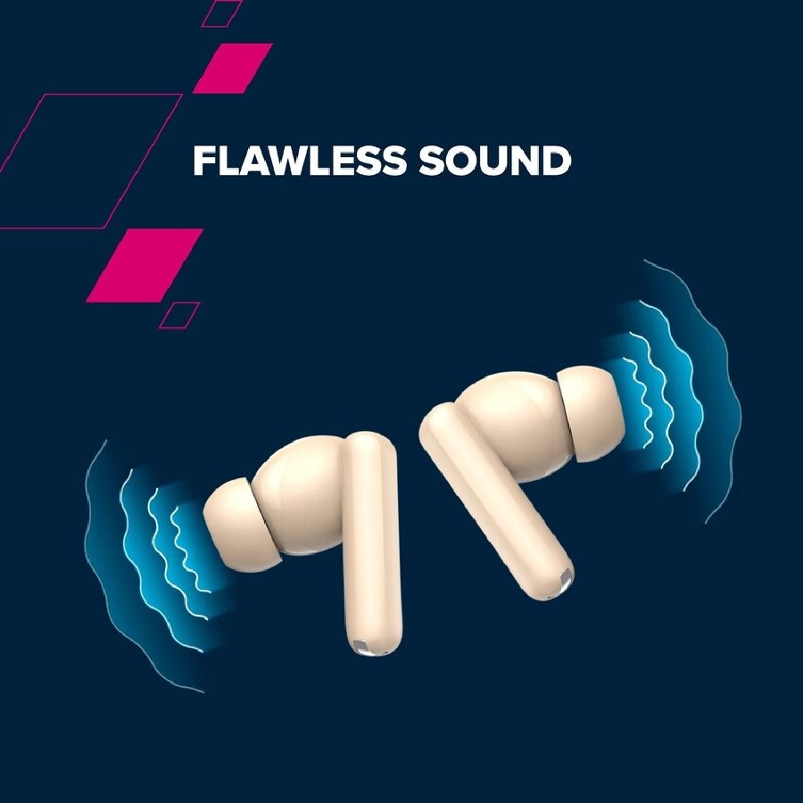 CANYON headset OnGo TWS-10 ANC+ENC Beige