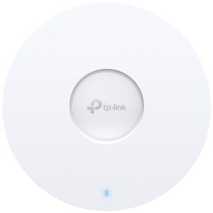 TP-Link EAP610 AX1800 Wireless Dual Band Ceiling Mount Access Point, 574Mbps (2.4 GHz) + 1201 Mbps (5 GHz), 1 x G RJ45 port, 802.3at POE and 12V DC, 4×Internal Antennas, MU-MIMO, Seamless Roaming, Band Steering, Beamforming, Load Balance, Omada APP