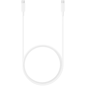 Samsung original data cable USB Type-C to USB Type-C (1.8m, 5A), super fast charging up to 45W, White