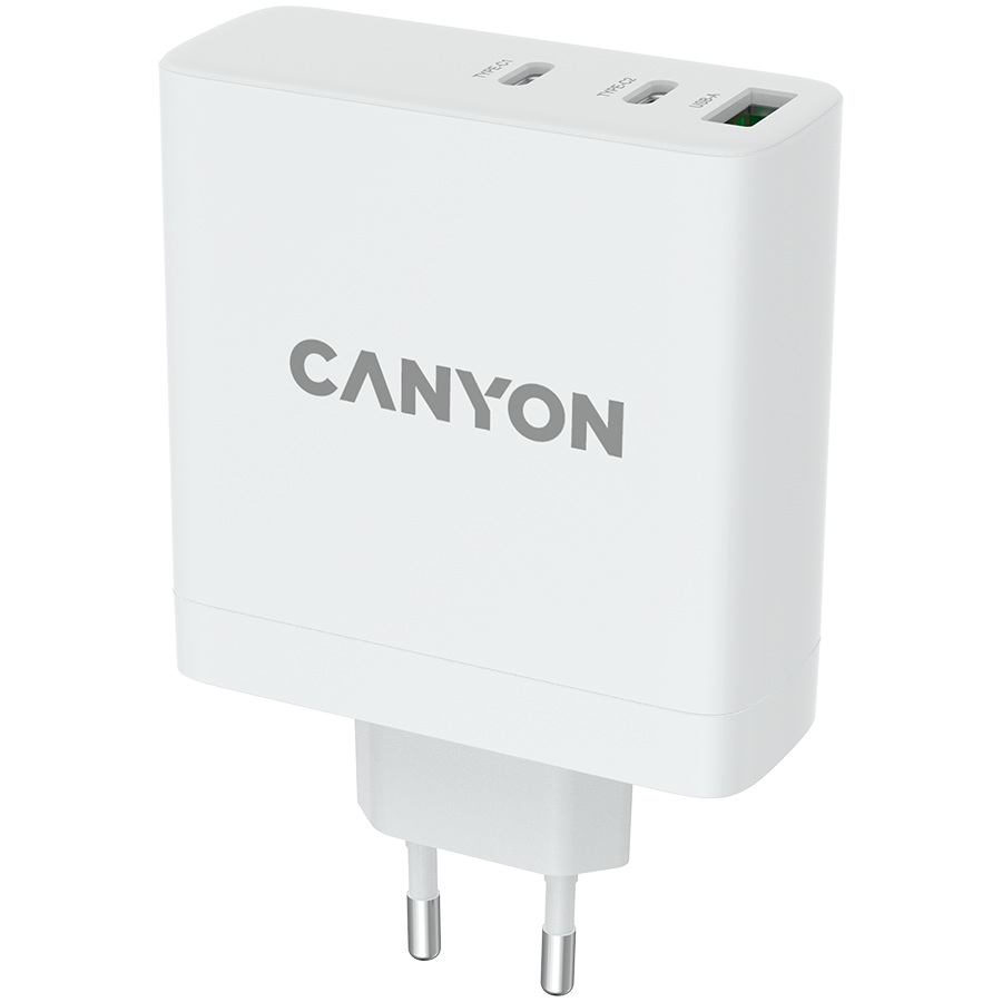 CANYON H-140-01, Wall charger with 1USB-A, 2 USB-C. Input:100-240V~50/60Hz, 2.0A Max. USB-A Output: 5V /9V /12V/20V /28V Max Output Current:5.0A max - Image 2