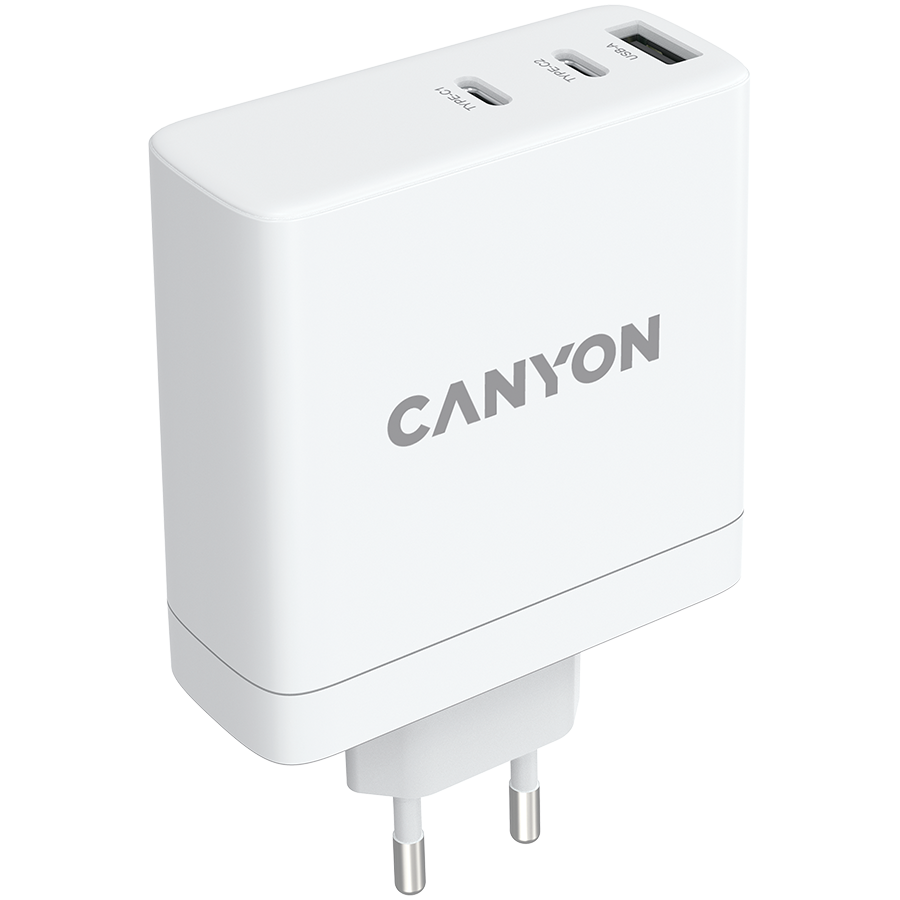 CANYON H-140-01, Wall charger with 1USB-A, 2 USB-C. Input:100-240V~50/60Hz, 2.0A Max. USB-A Output: 5V /9V /12V/20V /28V Max Output Current:5.0A max - Image 3