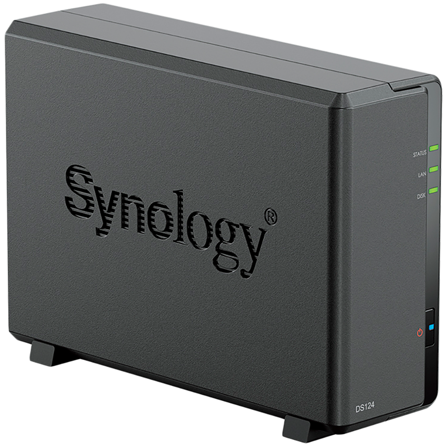 Synology DiskStation DS124 1-Bay NAS, CPU 4-core 1.7 GHz, 1 GB DDR4, 1 x 1Gbe LAN, 2 x USB 3.2 - Image 3