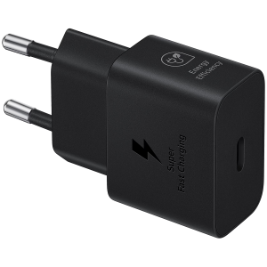 Samsung 25W Fast Charging USB-C Power Adapter Black (cable not included)