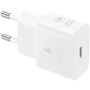 Samsung 25W Fast Charging USB-C Power Adapter White (cable included)