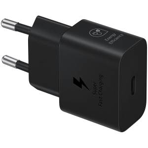 Samsung 25W Fast Charging USB-C Power Adapter Black (cable included)