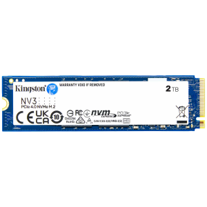 Kingston 2TB NV3 SSD M.2 2280 PCIe 4.0 NVMe, Read: 6,000/ Write: 5,000MB/s