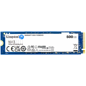 Kingston 500GB NV3 SSD M.2 2280 PCIe 4.0 NVMe, Read: 5,000/ Write: 3,000MB/s