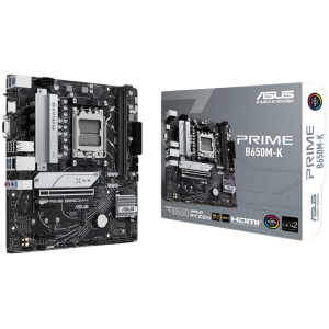 ASUS PRIME B650M-K AM5 mATX MB - AMD B650 2xDIMM DDR5 2xM.2 4xSATA PCIe 4.0 2.5Gb Ethernet 1xD-SUB 1xHDMI with Aura Sync support