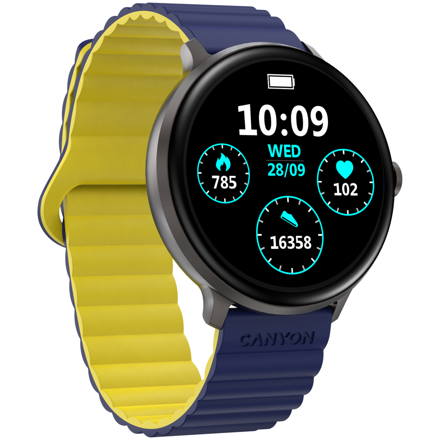 CANYON smart watch Jacky SW-69 Blue Yellow - Image 3