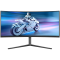 Philips Monitor Evnia 34M2C6500/00 34'' QD-OLED, 21:9, 3440x1440 (UltraWide QHD), 175Hz, 0.03ms, 250 cd/m² (SDR), 1000 cd/m² (HDR), 1,000,000:1, 2x HDMI 2.0, DisplayPort 1.4, 4x USB 3.2, Dark Slate Design, Adaptive-Sy