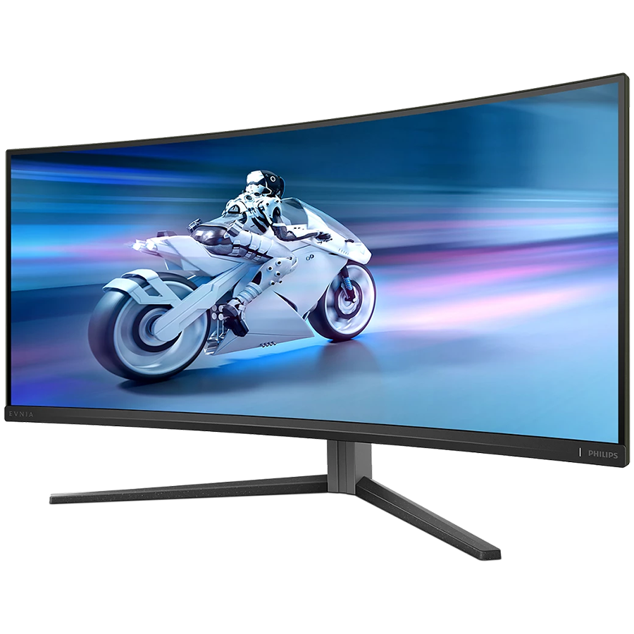 Philips Monitor Evnia 34M2C6500/00 34'' QD-OLED, 21:9, 3440x1440 (UltraWide QHD), 175Hz, 0.03ms, 250 cd/m² (SDR), 1000 cd/m² (HDR), 1,000,000:1, 2x HDMI 2.0, DisplayPort 1.4, 4x USB 3.2, Dark Slate Design, Adaptive-Sy - Image 2