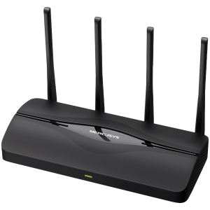 Mercusys MR27BE BE3600 Dual-Band Wi-Fi 7 Router, 688 Mbps at 2.4 GHz + 2880 Mbps at 5 GHz, 4× External Antennas, 1× 2.5 Gbps WAN port + 1× 2.5 Gbps LAN port + 2× Gigabit LAN ports, MLO, 4096-QAM, OFDMA, HE160, MERCUSYS App, Router/Access Point Mo