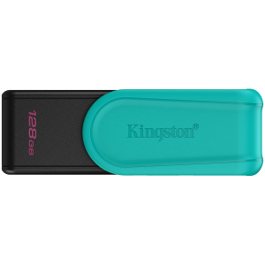 Kingston 128GB Portable USB 3.2 Gen 1 DataTraveler Exodia S (Black/Turquoise)