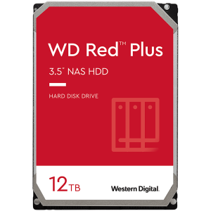 HDD NAS WD Red Plus (3.5'', 12TB, 512MB, 7200 RPM, SATA 6 Gb/s)