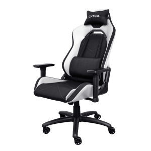 Trust GXT 714W gaming stolica RUYA, crno-bijela, udobna,podesiva, ergonomska, eko materijal