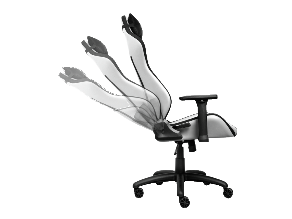 Trust GXT 714W gaming stolica RUYA, crno-bijela, udobna,podesiva, ergonomska, eko materijal - Image 3