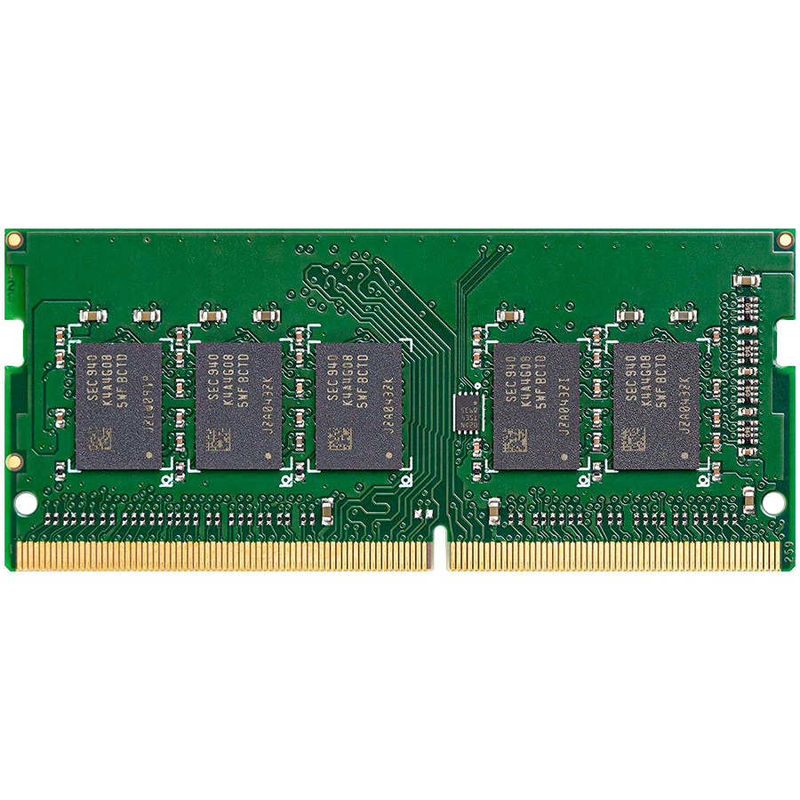 Synology D4NS01-4G DDR4 4GB non-ECC Unbuffered SODIMM, EAN: 4711174726431, Warranty: 5 Years, Applied Models: DS425+, DS225+, DS224+ and DS423+