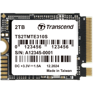 Transcend 2TB M.2 2230 PCIe Gen4x4 SSD, SLC Cache, Up to 5,000MB/s, for Steam Deck, ROG Ally, Microsoft Surface, Single-Sided, 3D TLC, M Key