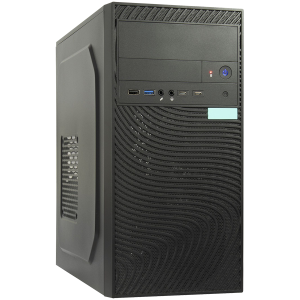 Inter-Tech PC Chassis IT-6516 Ripple, mATX, 1x 5.25" external, 2x 3.5" int. and ext., 3x 2.5" internal, 2x USB 3.2, 2x USB-C, mATX MB, ATX PSU, 175 x 365 x 355mm (WxDxH), Dark Gray