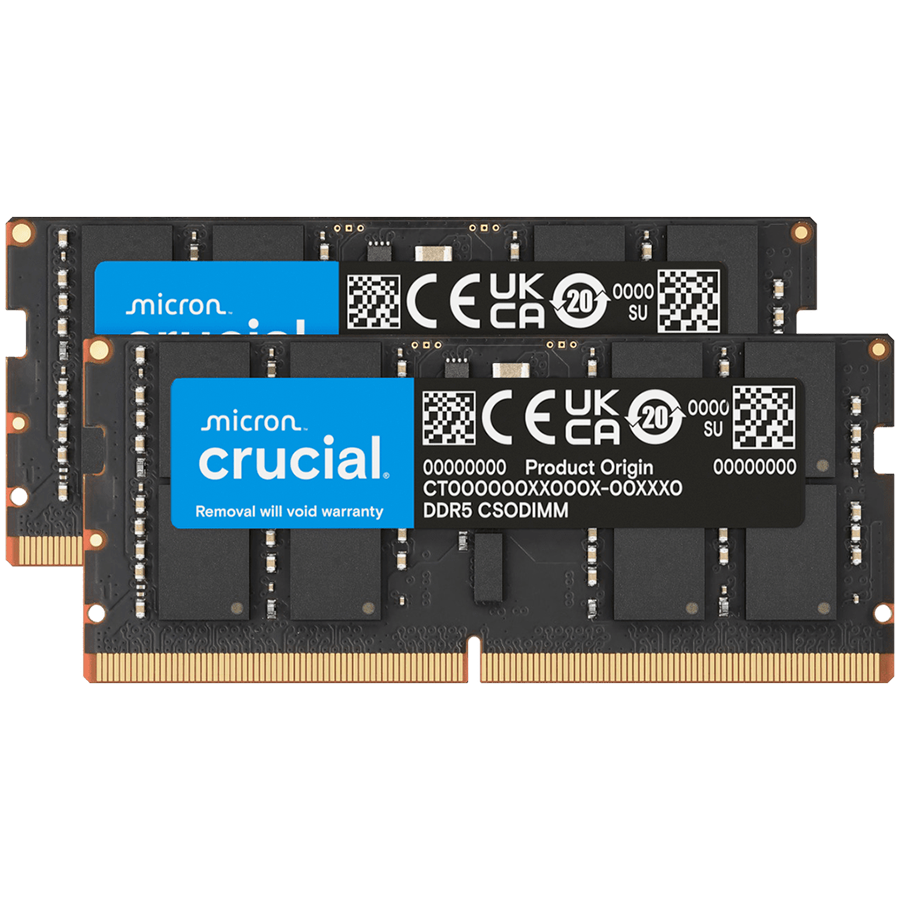 Crucial 64GB Kit (2x32GB) DDR5-6400 CSODIMM CL52