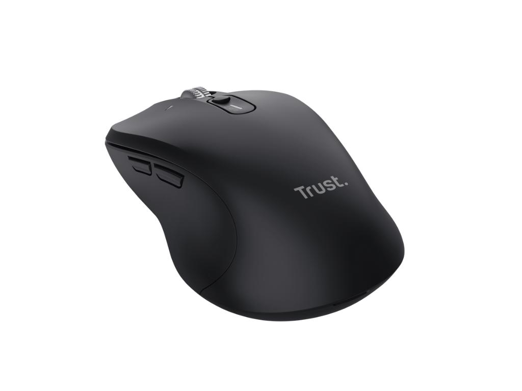 Trust Hyperwheel bežični miš, crna boja, USB-A,, 1000-3200 DPI - Image 3