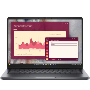 Dell Pro 14 PC14250, 14" FHD+ (1920x1200), Intel Core 5 120U, 1x 16GB DDR5, M.2 512GB SSD, Int GPU, WiFi 6E + BT 5.3, FHD IR Cam, 2x USB 3.2, 1x USB C 3.2, 1x USB C THB4, RJ-45, FgrPr, Backlit kb, 55Wh, Ubuntu, 3Yr