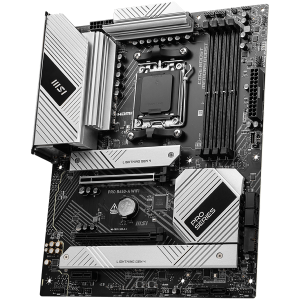 MSI PRO B650-A WIFI AM5 DDR5 AMD B650 SATA 6Gb/s 2.5G LAN Wi-Fi 6E, Bluetooth 8-Channel (7.1) HD Audio AMD Ryzen 9000 / 8000 / 7000 ATX Motherboard