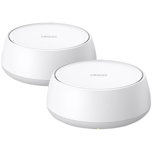 TP-Link Deco BE25(2-pack) BE3600 Whole Home Mesh Wi-Fi 7 System, 688 Mbps at 2.4 GHz + 2882 Mbps at 5 GHz, Internal Antennas, 2 x 2.5 Gigabit Ports, 160MHz for 5 GHz, 4-Stream, Deco App, Router/AP Mode, IPv6, IPTV, HomeShield (Parental Controls,..)