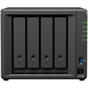 Synology DiskStation DS925+ Tower, 4-Bays 3.5'' SATA HDD/SSD, 2 x M.2 2280 NVMe SSD slot, CPU AMD Ryzen V1500B 4-core 2.2 GHz, 4 GB DDR4 ECC SODIMM, 2x RJ-45 2.5 GbE LAN Port; 2x USB 3.2; 1 xUSB Type-C expansion port; 2.26 kg; 3yr warranty