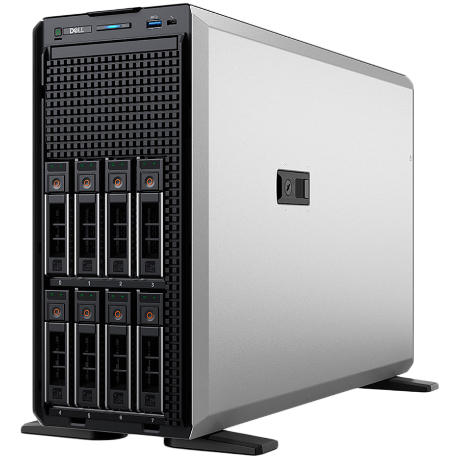 DELL EMC PowerEdge T360, 8x3.5", Intel Xeon 6 Performance 6315P 2.8G, 4C/4T, 16GB UDIMM 5600MT/S, 480GB SSD SATA RI 6Gbps 512e, PERC H355,iDRAC9 Enterprise, Dual RPS 700W, BCM 5720 1GbE, TPM 2.0 V6, 3Y PartsOnly