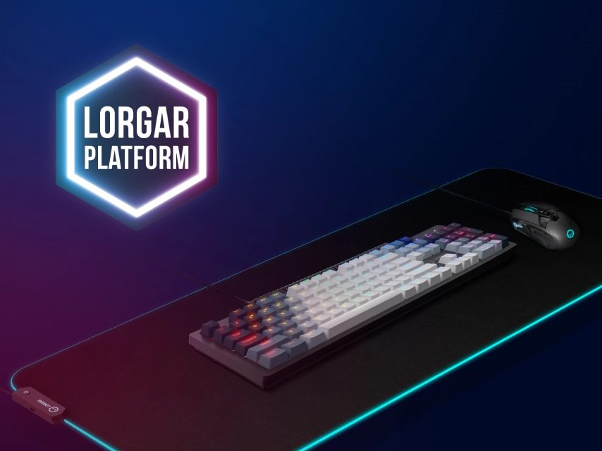 LORGAR Azar 514, Wired mechanical gaming keyboard, RGB backlight, 1680000 colour variations, 18 modes, keys number: 104, 50M clicks, linear dream switches, spring cable up to 3.4m, ABS plastic+metal, magnetic cover, 450*136*39mm, 1.17kg, white, EN layout - Image 4