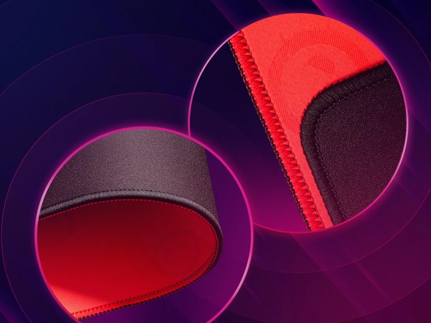 Lorgar Main 323, Gaming mouse pad, Precise control surface, Red anti-slip rubber base, size: 360mm x 300mm x 3mm, weight 0.21kg - Image 4